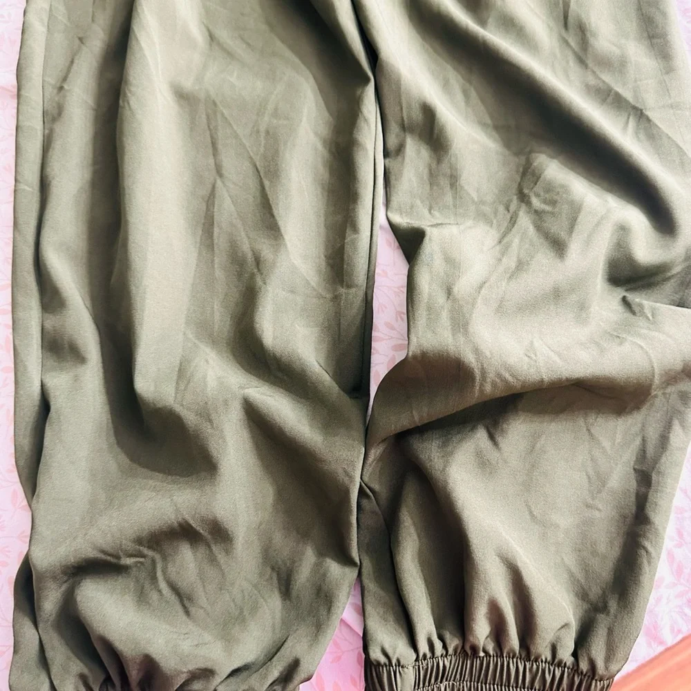 MIA Olive Green Cargo Jogger Pants - Picture 2 of 5